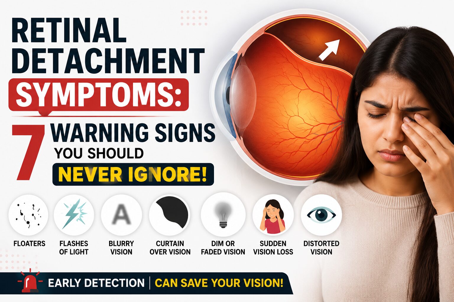Retina detachment symptoms